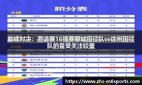 巅峰对决：邀请赛16强赛聊城田径队vs徐州田径队的备受关注较量